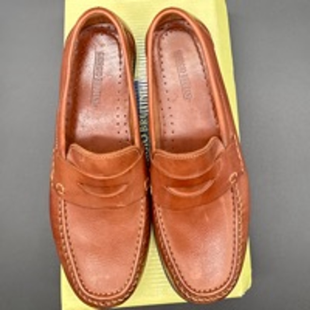 Men's Giorgio Brutini Loafers Size 10M Tan Leather Shoes